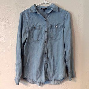 Chaps Women's Medium Long Sleeve Lyocell Button Down Shirt